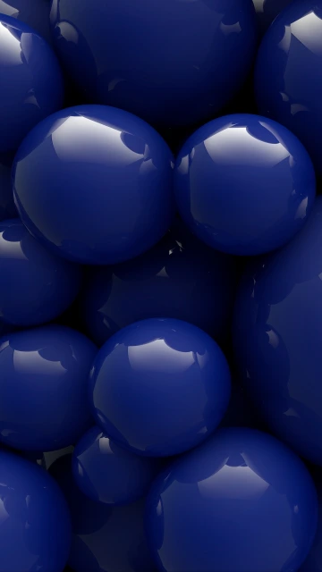 Blue Glossy Balls