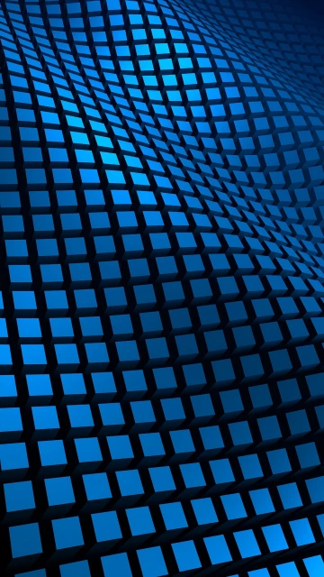 Blue Grid Wave Pattern