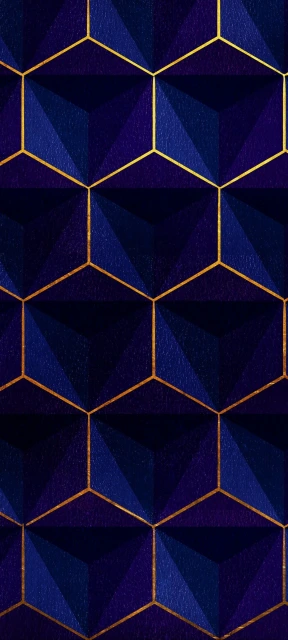 Blue Hexagon Pattern 1