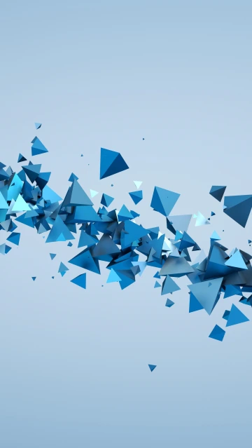 Blue Triangular Shapes