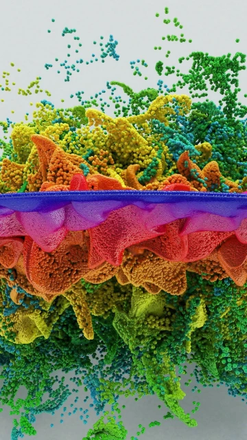Colorful 3D Ball Explosion