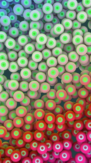 Colorful 3D Circles Pattern