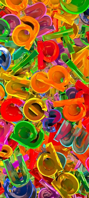 Colorful 3D Letters 1