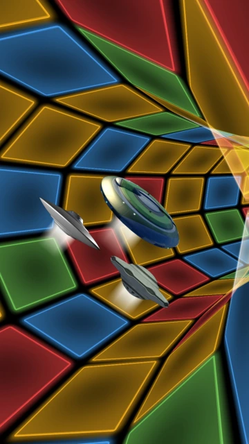 Colorful Geometric Tunnel