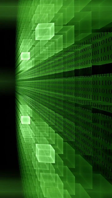 Green Binary Code Pattern