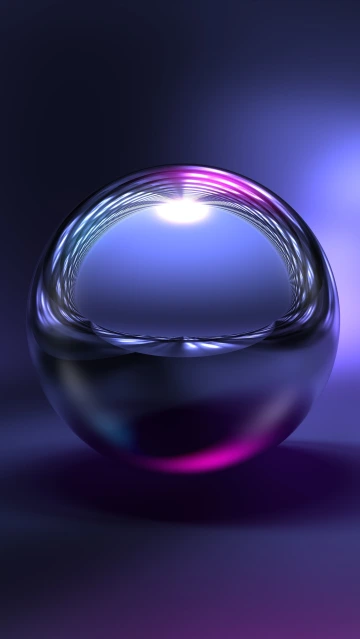 Iridescent Glass Sphere