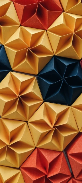 Origami Pattern Wall