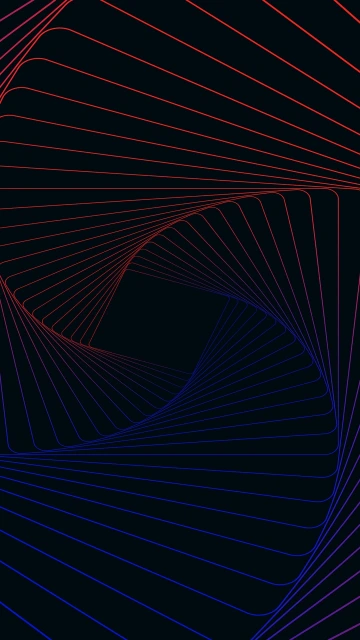 Red Blue Spiral Lines