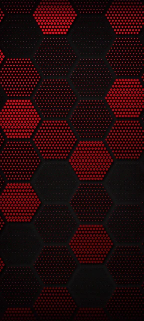 Red Hexagon Pattern