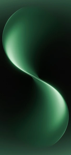 Abstract Dark Green Gradient Shape