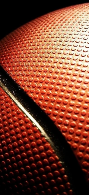Basketball texture closeup