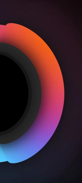Black Half Circle Abstract Background