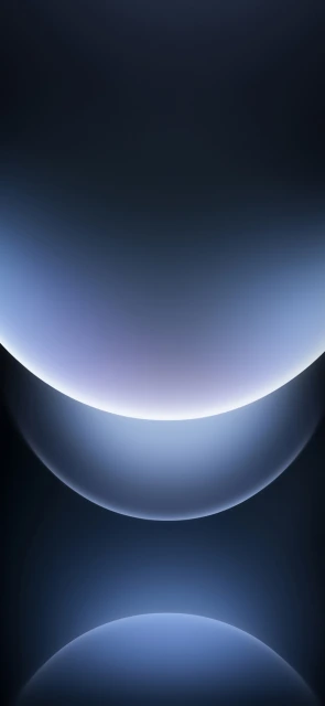 Blue Abstract Glowing Curves