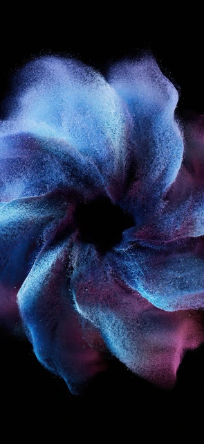 Blue Purple Abstract Flower