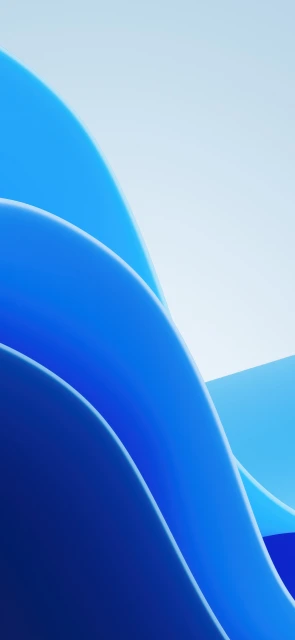 Blue Waves Abstract Design
