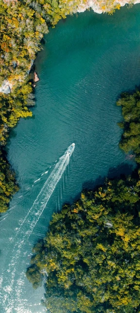 Boat Drone View Background