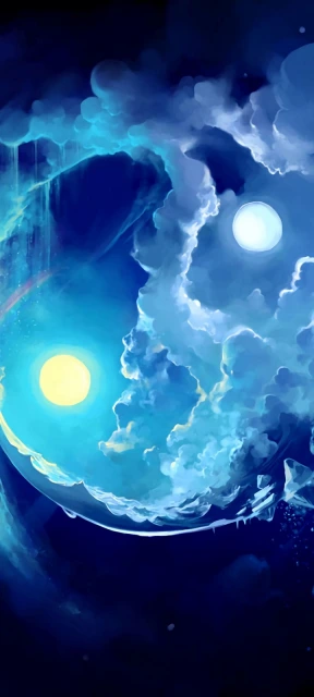 Fantasy Night Sky Background