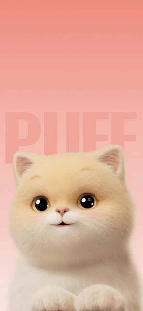 Fluffy Cream Kitten PIFF