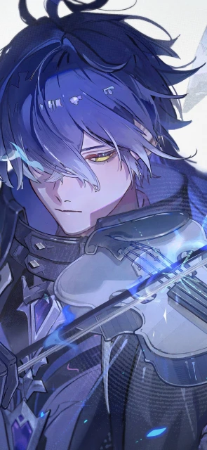 Genshin Impact Character Playing Violin