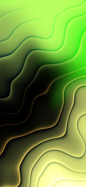 Green Abstract Wavy Layers