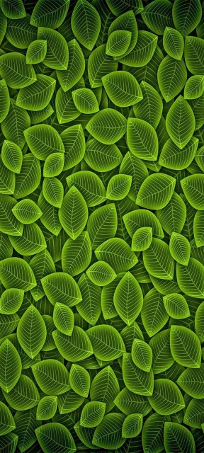 Green Leaves Pattern Background