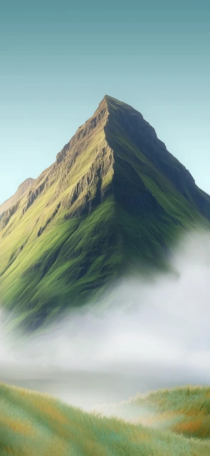 Green Mountain Peak in Clouds