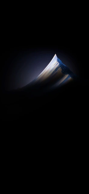 Illuminated Mountain Peak