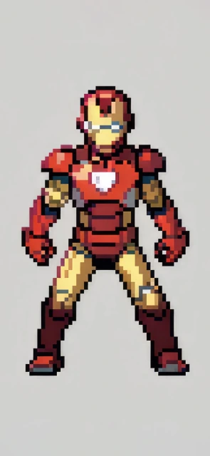 Iron Man Pixel Art