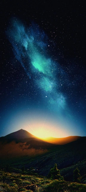 Nature Sky Night View Background