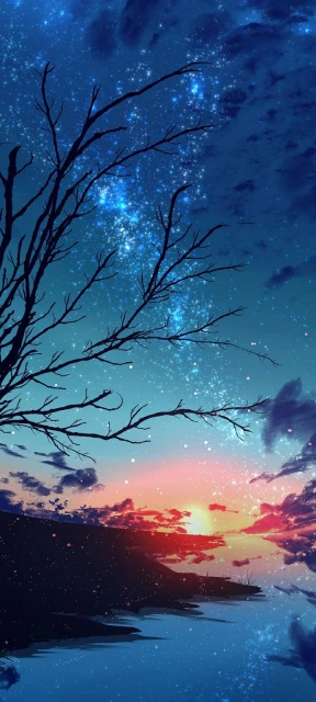 Nature Sunrise View Background