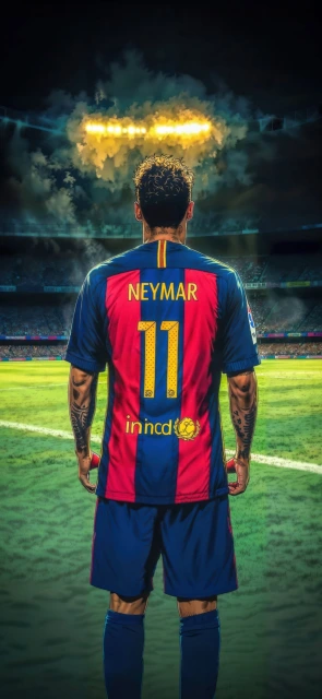 Neymar FC Barcelona jersey back