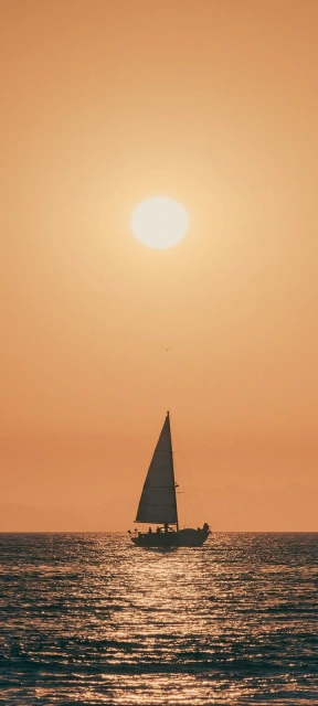 Ocean Sunset Sky Background