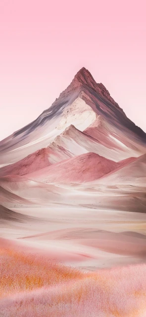Pink Mountain Landscape