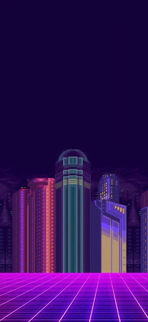 Pixel Art City Skyline