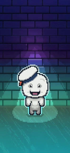 Pixel Art Ghost in Subway