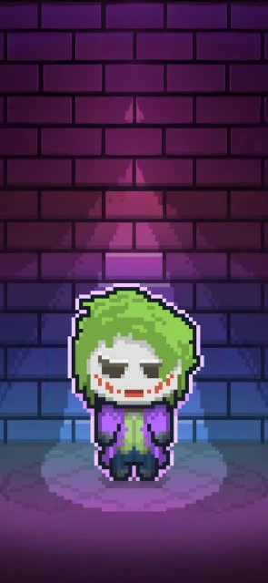 Pixel Art Green Hair Character