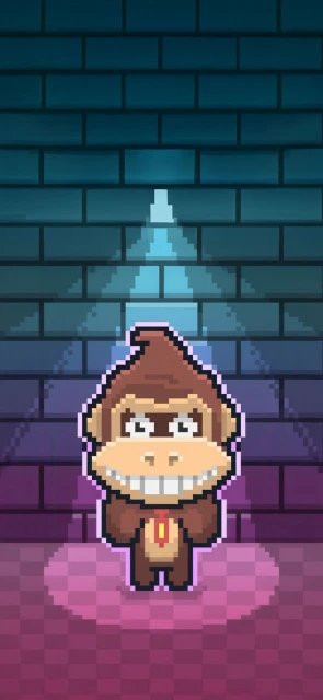 Pixel Art Monkey Character