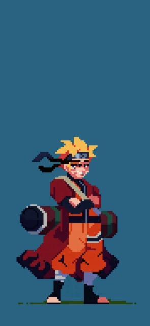 Pixel Art Naruto Character