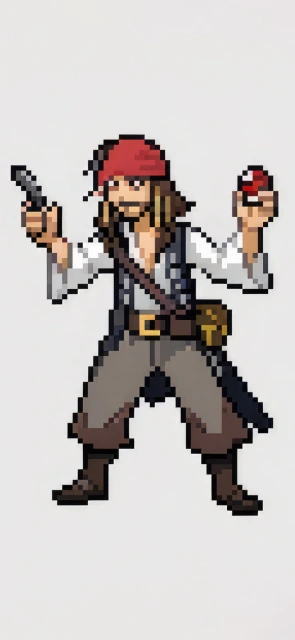 Pixel Art Pirate Character