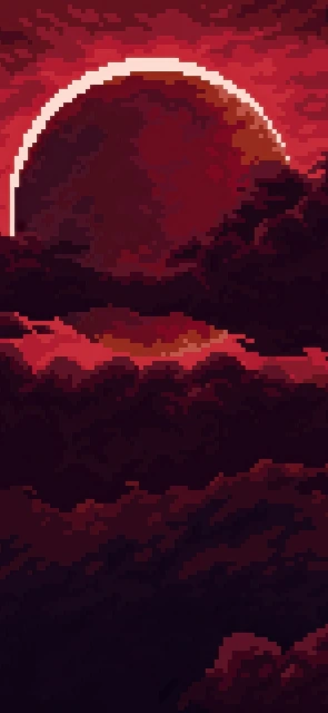 Pixel Art Red Planet
