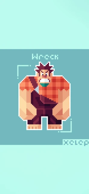 Pixel Art Wreck Character