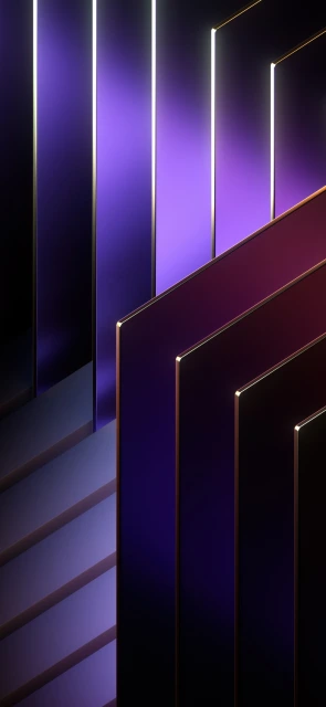 Purple Geometric Neon Lines