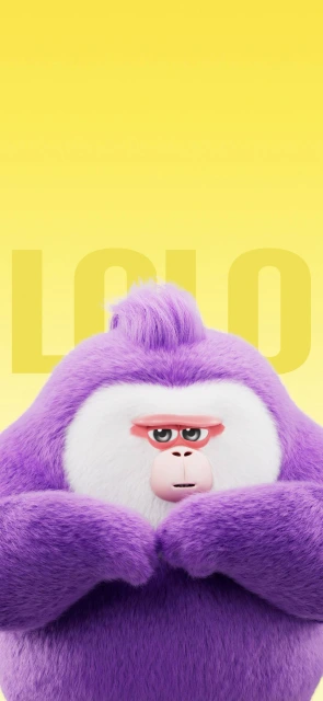 Purple Gorilla Character Lolo