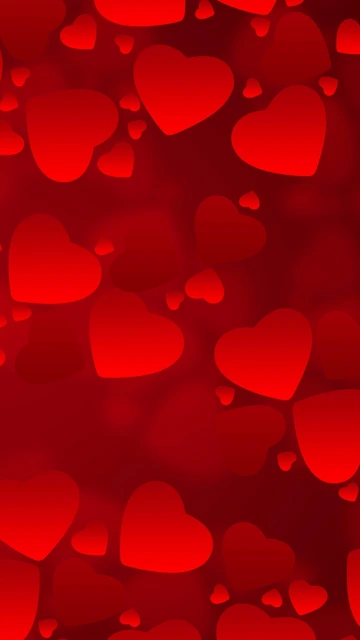Red Hearts Background