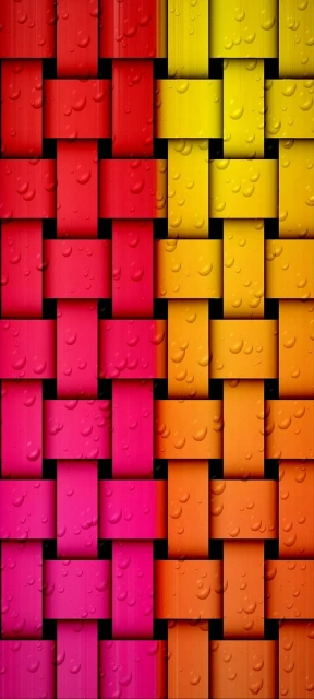Red orange yellow gradient woven pattern