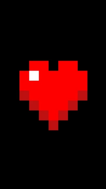 Red Pixel Heart Icon