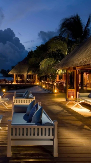 Resort Deck at Dusk