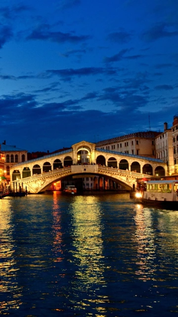 Rialto Bridge at Night