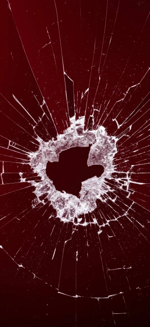 Shattered Glass Red Background