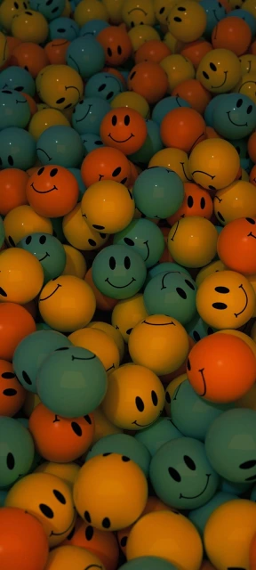 Smiley Balls Background